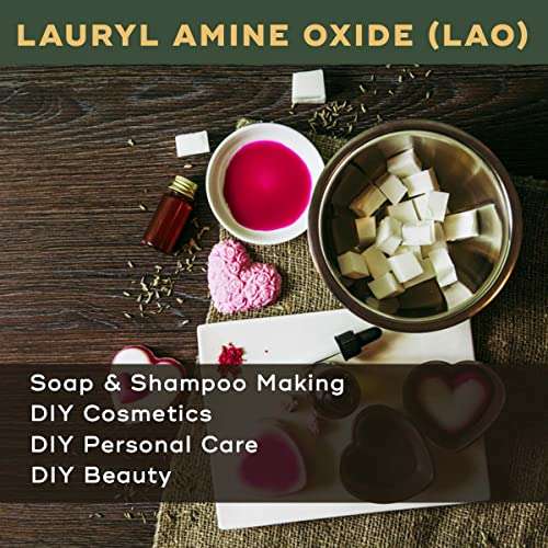 BRM Chemicals Lauryl Amine Oxide LAO - 1 KG For Soap Making, Shampoo, Cosmetics, Serum Making, Beauty Formulations, Moisturizer, Lotion Making & DIY Personal Care For Face, Hair, Skin & Body 3