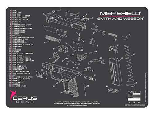 Cerus Gear M&P Shield Schematic Promat, Charcoal Gray/Pink