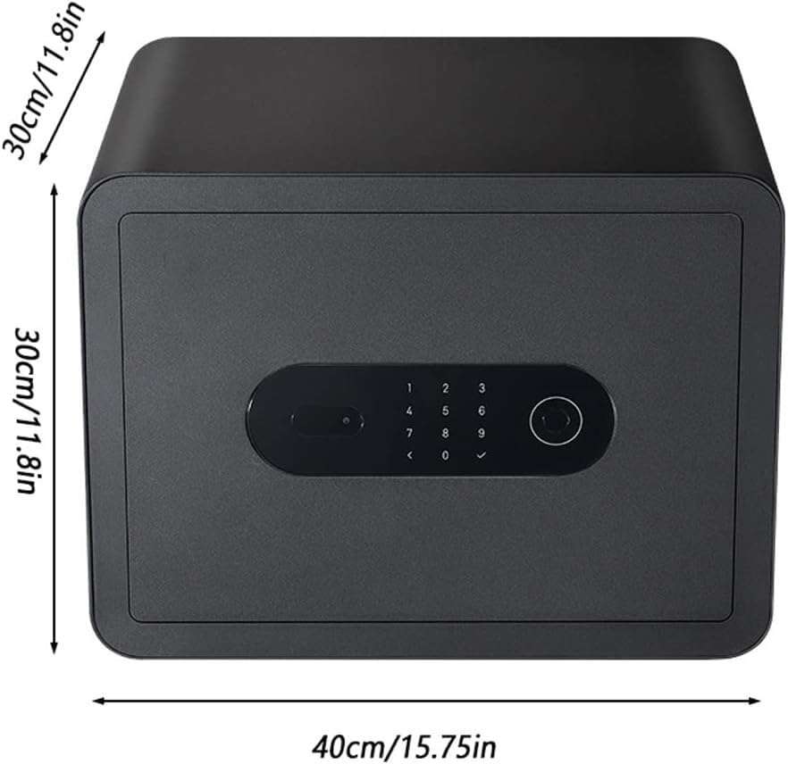 RhLLvJ Small Intelligent Safe Mini Office Safe Bedside Invisible Safe Fingerprint Combination Electronic Lock C Grade Lock Cylinder Lock 3