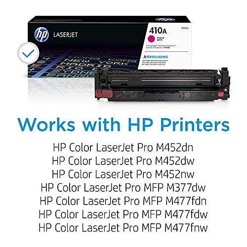 HP 410A Magenta Toner Cartridge for HP Printers | Works with Color LaserJet Pro M452 Series; Color LaserJet Pro MFP M377, M477 Series | CF413A 2