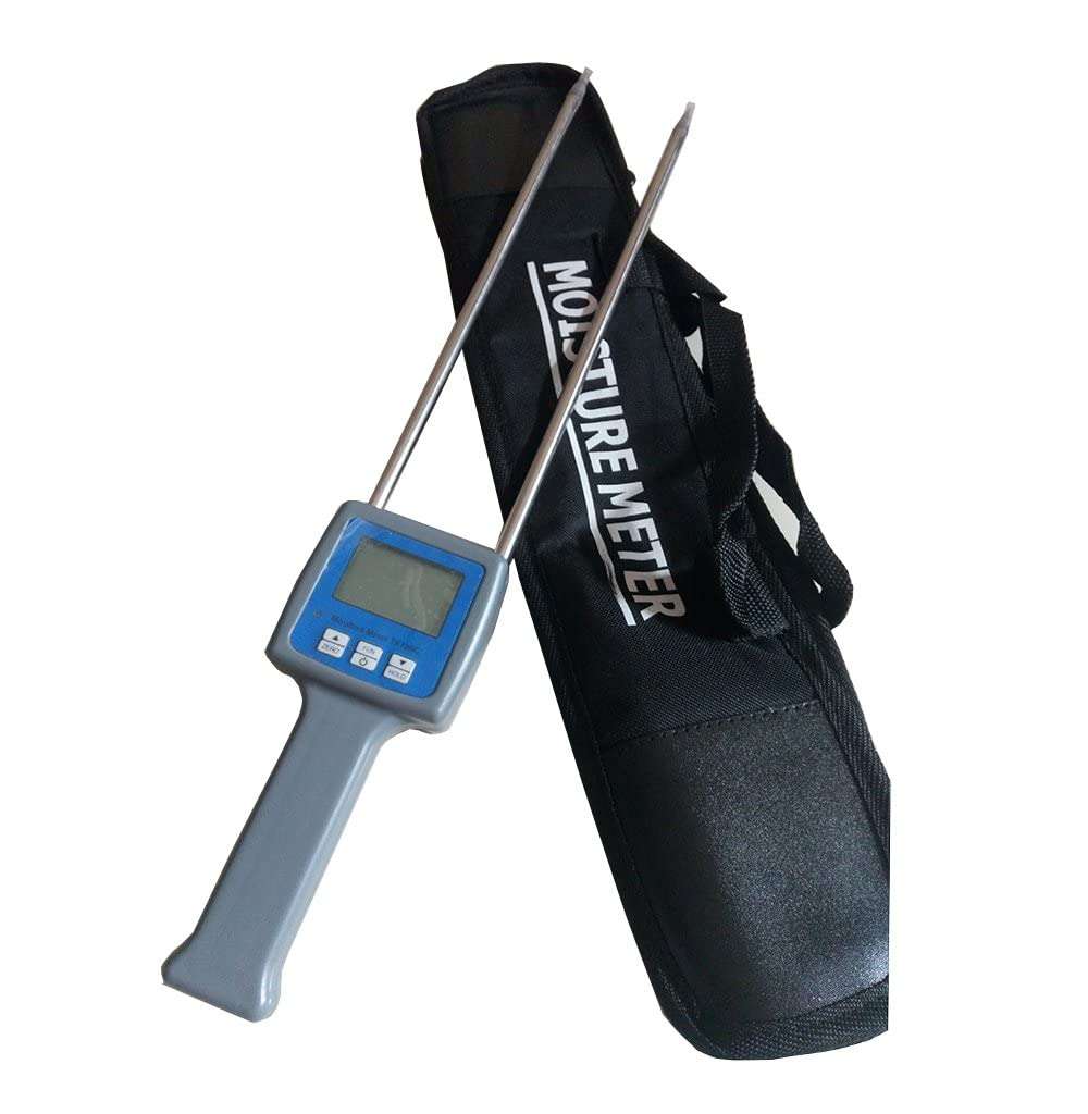 Grain Moisture Tester Multifunctional Barley Corn Wheat Moisture Content Meter Measuring LCD Display 6