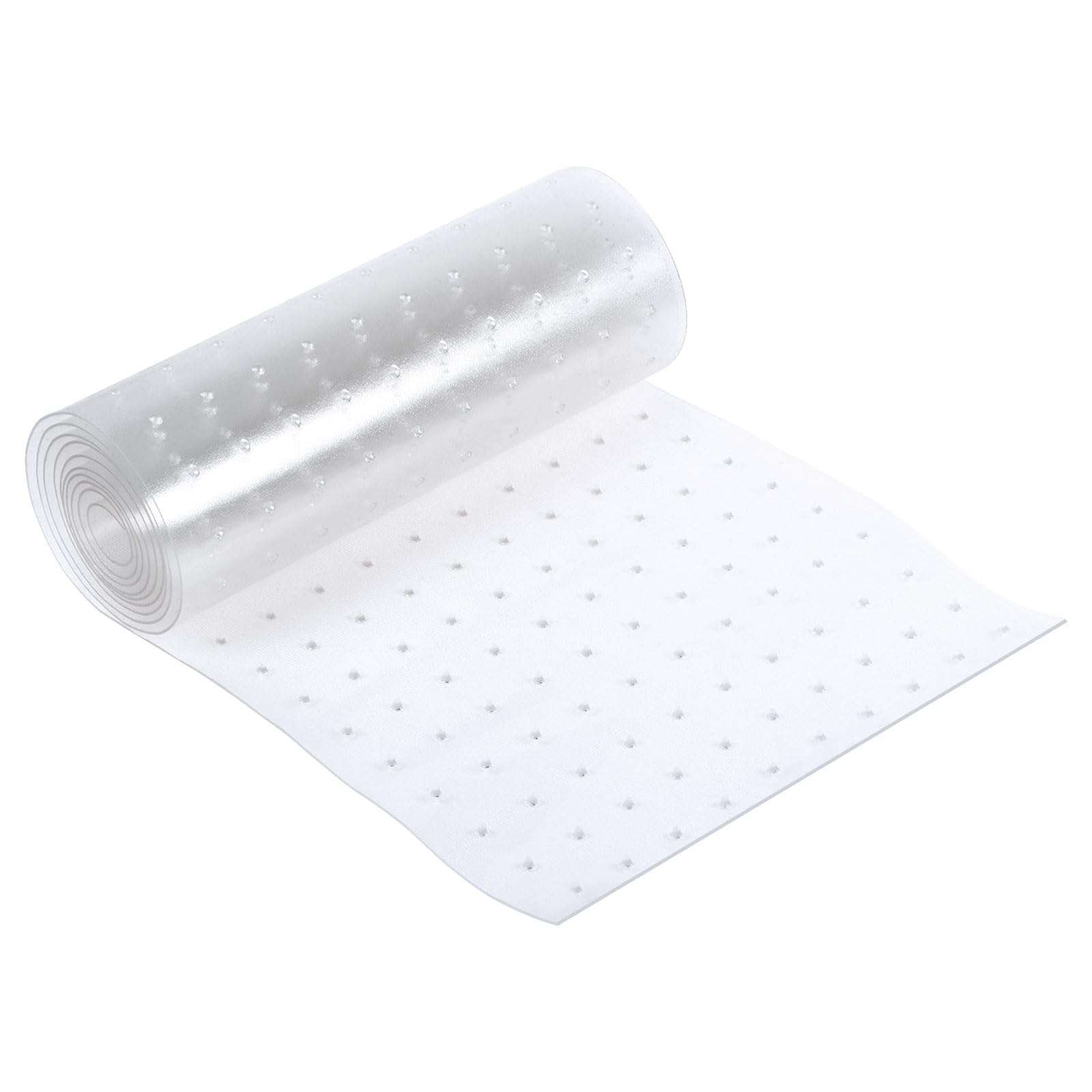 uxcell Cat Carpet Protector, 8.2Ft Long x 12.2 Inch Width Plastic Pet Scratch Stopper for Carpet, Easy to Cut, Non-Slip Floor Runner from Scratching Rugs at Doorway, Clear 1