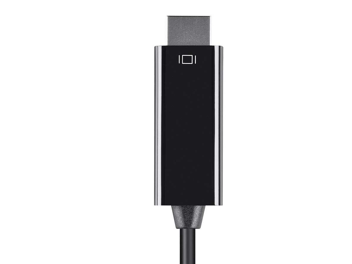 Monoprice USB C to HDMI 3.1 Cable - 5Gbps, 4K@30Hz, Type C, Mirror or Expand You PC Display, 3 Feet, Black 5