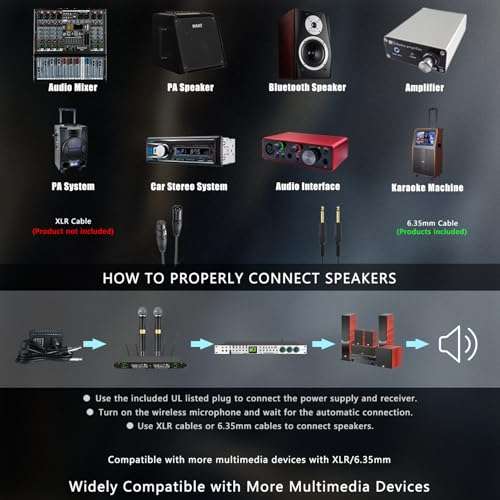 Kaschun Handheld Wireless Microphones (PH400-O) 5