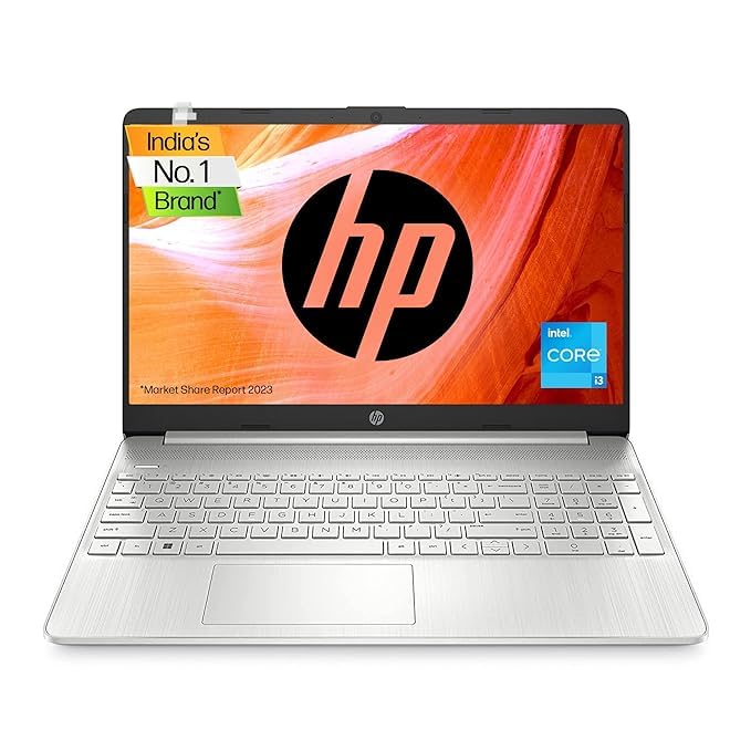 HP Laptop 15, 12th Gen Intel® Core™ i3-1215U,15.6-inch(39.6 cm),FHD,Anti-Glare,MSO,8GB DDR4 (3200MHz),512GB SSD,Dual Speakers,Windows 11,Natural Silver,1.69kg, 15s-fq5007TU
