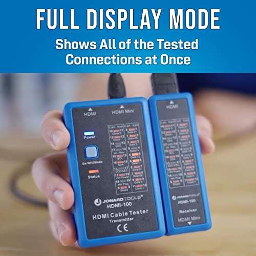 Jonard Tools HDMI-100 HDMI Cable Tester for HDMI and Mini HDMI Cables, Black 6