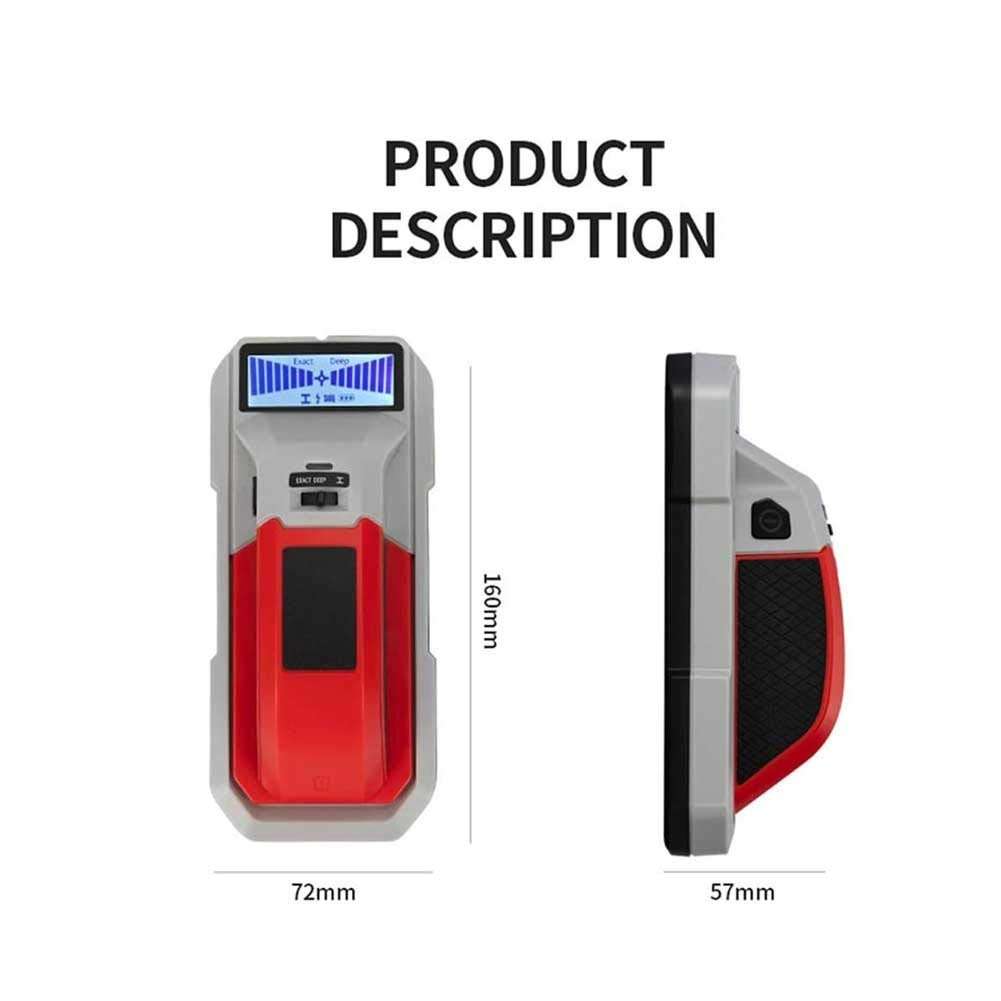 TSWEET Stud Finder Wall Scanner - 3 in 1 Stud Detector Detector Beam Finder Wall Detector Sensor Center Search, for Wood AC Wire Metal Stud Cable Joist Detection 6