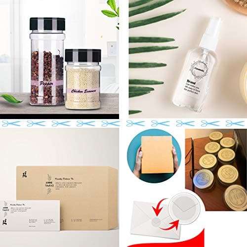 MR-Label Crystal Glossy Clear Multipurpose Labels - Waterproof & Tear-Resistant - Printable Sticker Paper for Holiday Crafts - for Laser Printer Only - 8.5" x 11" Full Sheet Labels - 10 Labels 3