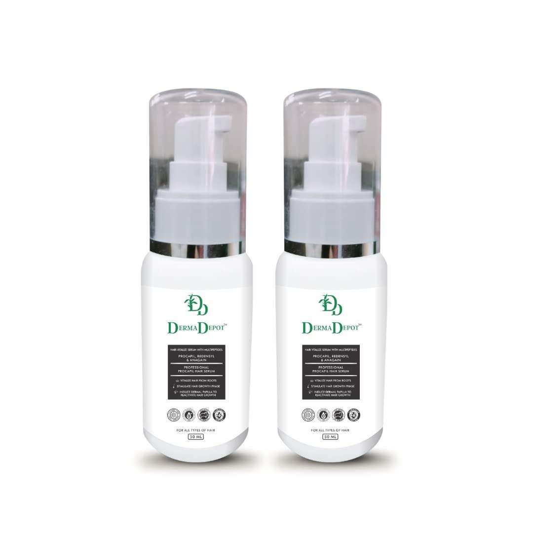 DERMA DEPOT hair growth serum with advanced & proven hair growth promoters | Redensyl 3% | procapil 3% | AnaGain 2% | For Controlling Hair Fall, Baldness & Promotes Hair Healthy Growth (3) 1