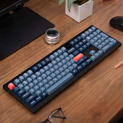 Keychron V6 Max Wireless Custom Mechanical Keyboard, 2.4 GHz Bluetooth QMK Full-Size Layout RGB with Hot-swappable Gateron Banana Switch Compatible with Mac Windows Linux 5