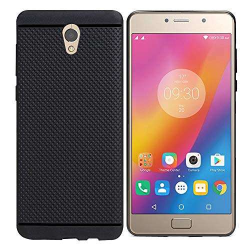 HELLO ZONE Exclusive Dotted Matte Finish Soft Rubberised Back Case Cover for Lenovo P2 - Black 5
