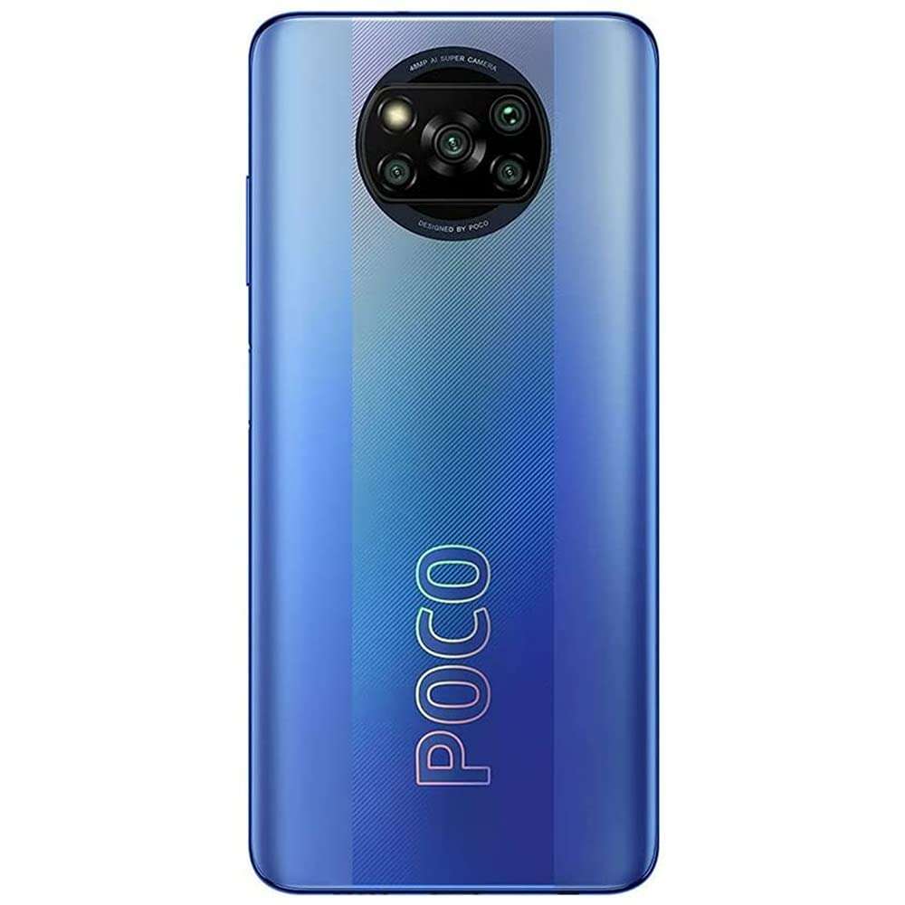 POCO, LLC Poco X3 Pro (128GB, 6GB) 6.67In 120Hz, Snapdragon 860, 48MP 4K Quad Camera, All Day Battery, Dual SIM GSM Factory Unlocked - US & Global 4G LTE Version (Blue), M2102J20SG, Frost Blue 3