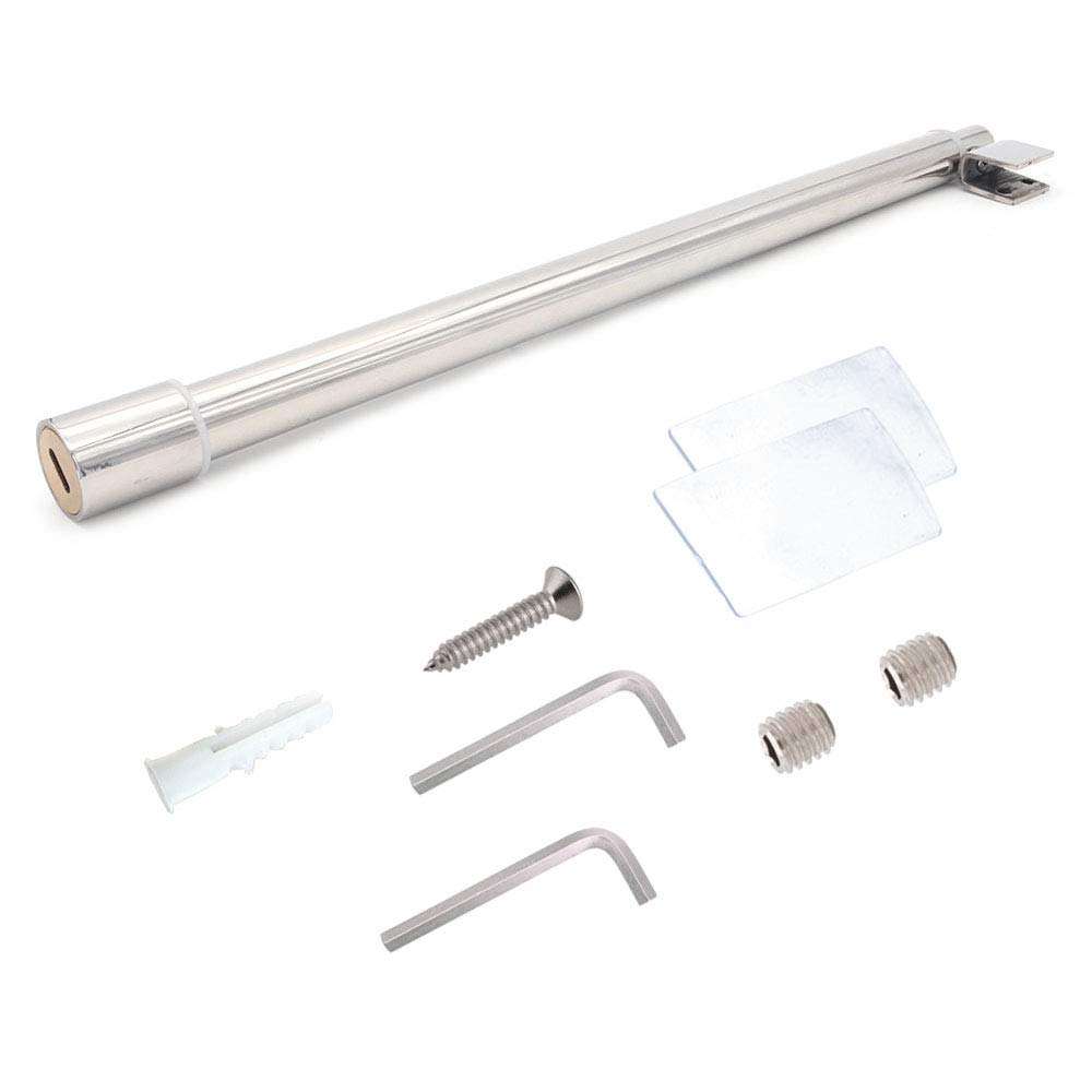 Set of 2 NUZAMAS 400mm to 600mm Shower Screen Support Telescopic Bar, Glass-to-Wall, 25mm, Fits Glass 8mm-12mm, Supporting Arm Stainless Steel, Bathroom Room Shower Screen Walk In Shower Enclosure 5