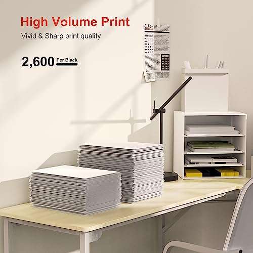 ejet TN360 TN-360 High Yield Compatible Ink Cartridge Replacement for TN360 Ink Cartridge for Printer DCP-7040 DCP-7030 MFC-7840W HL-2140 MFC-7340 MFC-7440N HL-2170W (Black, 3-Pack) 4