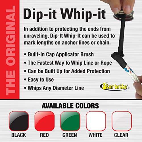 STAR BRITE Dip-It Whip-It Liquid Rope Whipping - Clear 4 OZ. (084907B) 4