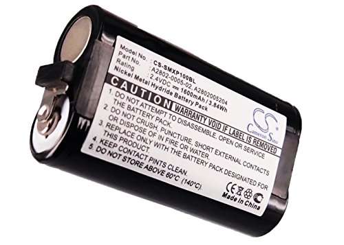 NCNDB Battery Replacement for PSION 1080177, A2802 0052 02, A2802 0052 03, A2802 0052 04, A2802-0005-02, A2802005204 Workabout MX Series, Workabout RF Series, Workabout Series 1600mAh 6