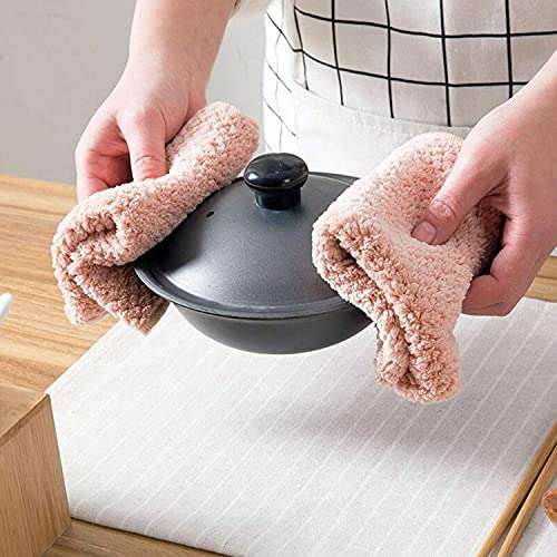 ubersweet® Imported Soft Towels Cleaning Cloth Kitchen Dish Towels Water Absorbent Fast Drying Multipurpose Soft Lint Free Towels for Spa Hotels Home_174424 2