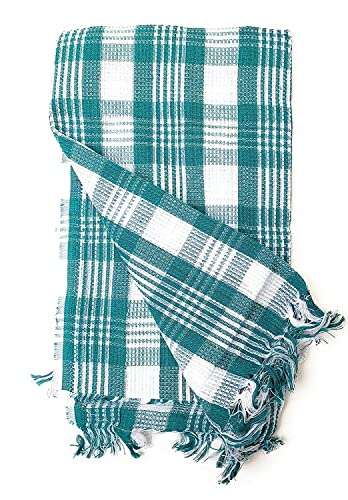 MOOLYAVAAN Products Pure Soft Cotton Gamcha Bath Towel for Bathroom/Kitchen Purpose for Adults(Blue) (1) 1