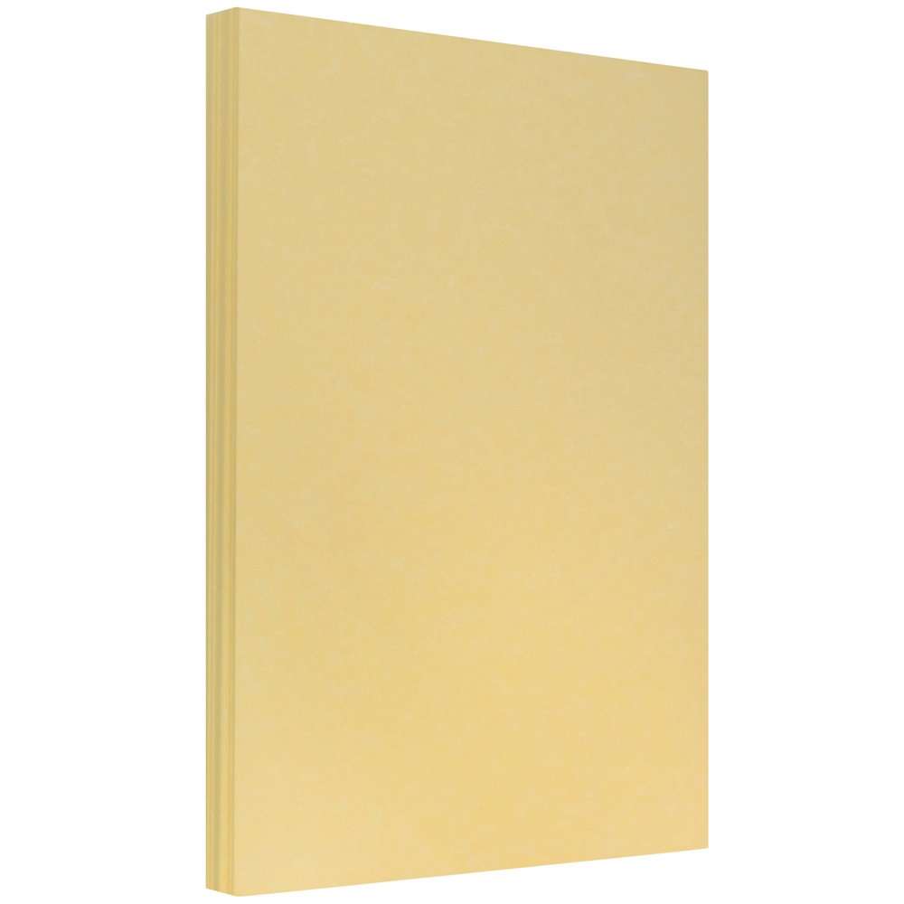 JAM PAPER Legal Parchment 24lb Paper - 90 GSM - 8.5 x 14 - Antique Gold Recycled - 100 Sheets/Pack 1