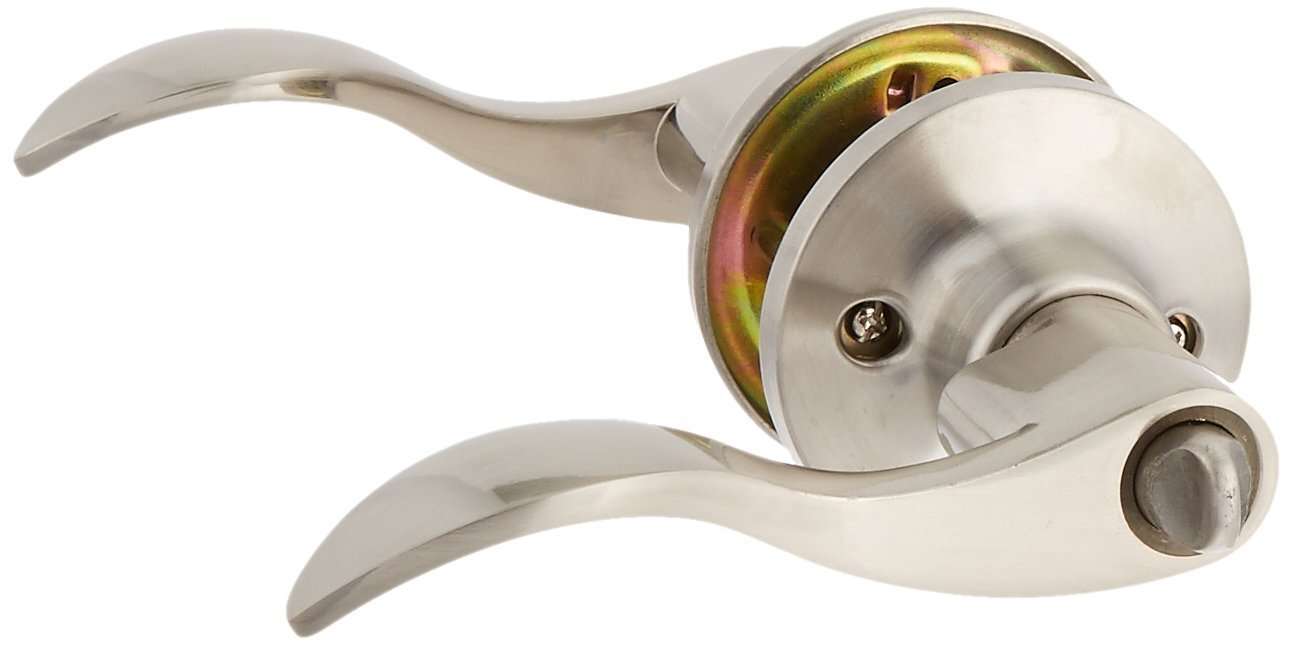 Prelude Entry by Constructor Lever Door Lock Handle Set Satin Nickel Finish CON-PRE-SN-ET 3