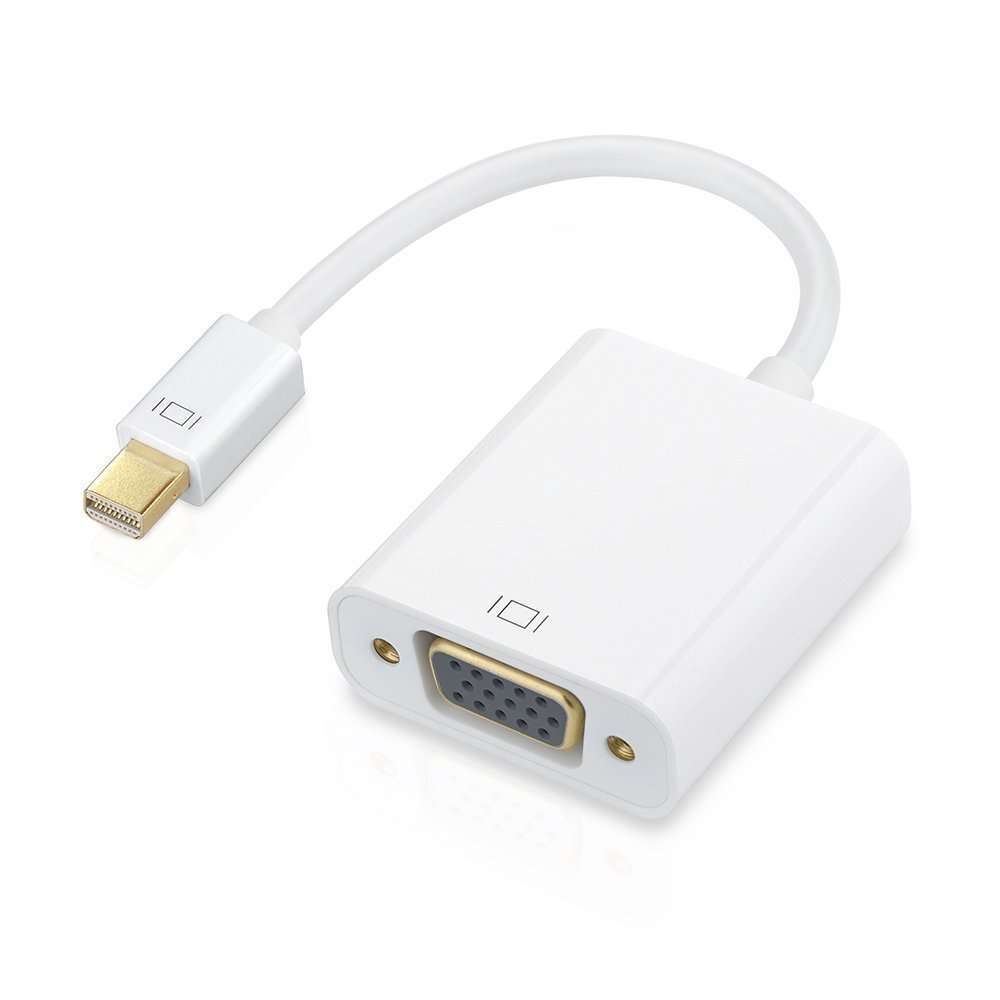 LIANSHU Mini DisplayPort to VGA Adapter (Cable L=6 Inches) White 1