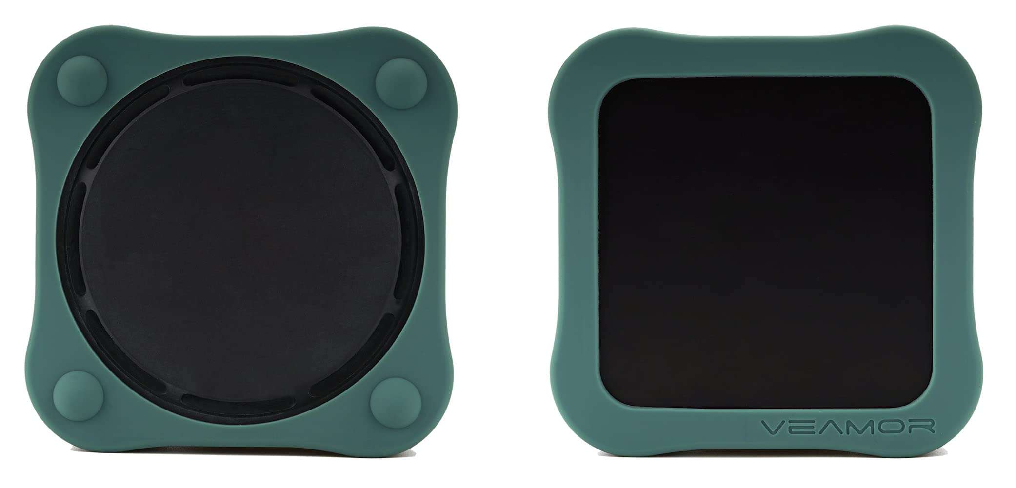 Veamor Silicone Case Cover for Apple TV 4K 2nd Gen 2021 (1 Set, Siri Remote + Host Box), Anti Slip Rubber Protective Skin Soft Bumper, Shock Absorbing / Impact Resistant / Drop Proof (Midnight Green) 4