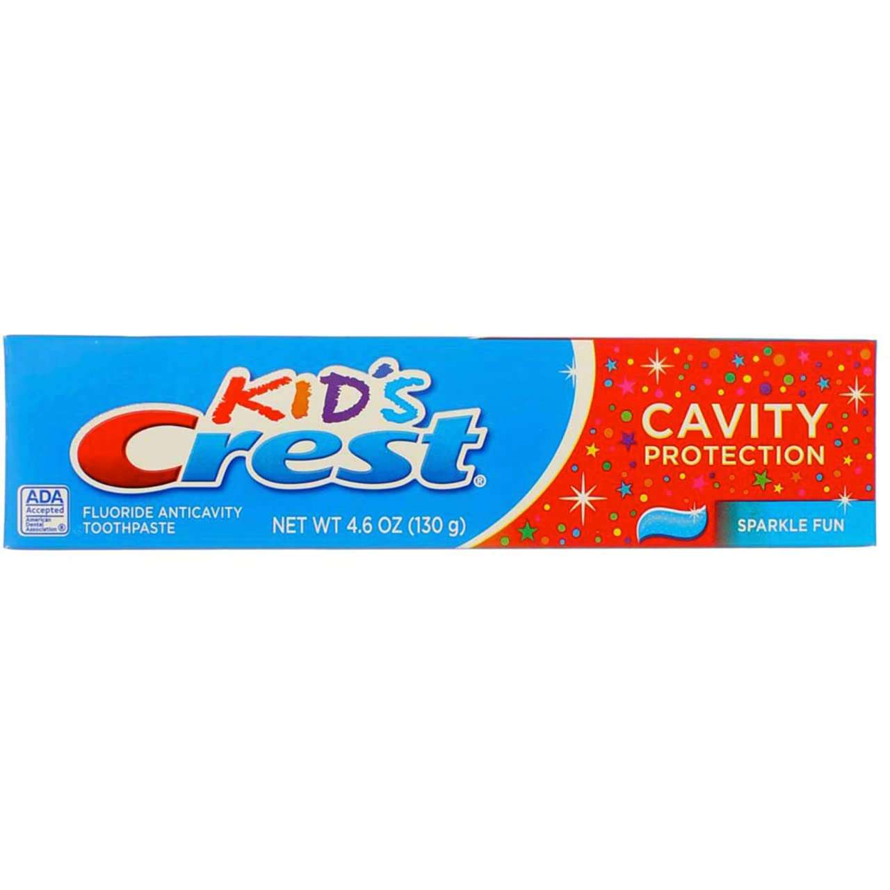 Crest Kids Tube Size Sparkle Fun Cavity Protection Toothpaste, 4.6 Oz 6