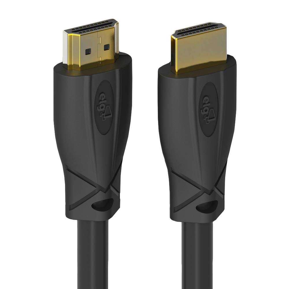 ELG 4K Certified HDMI Cable 60Hz 2.0 18Gbps 10FT/3M, High Speed Cable, 24K Gold Connectors, ARC, Ethernet, HDR - TV, Laptop, Gaming Monitor