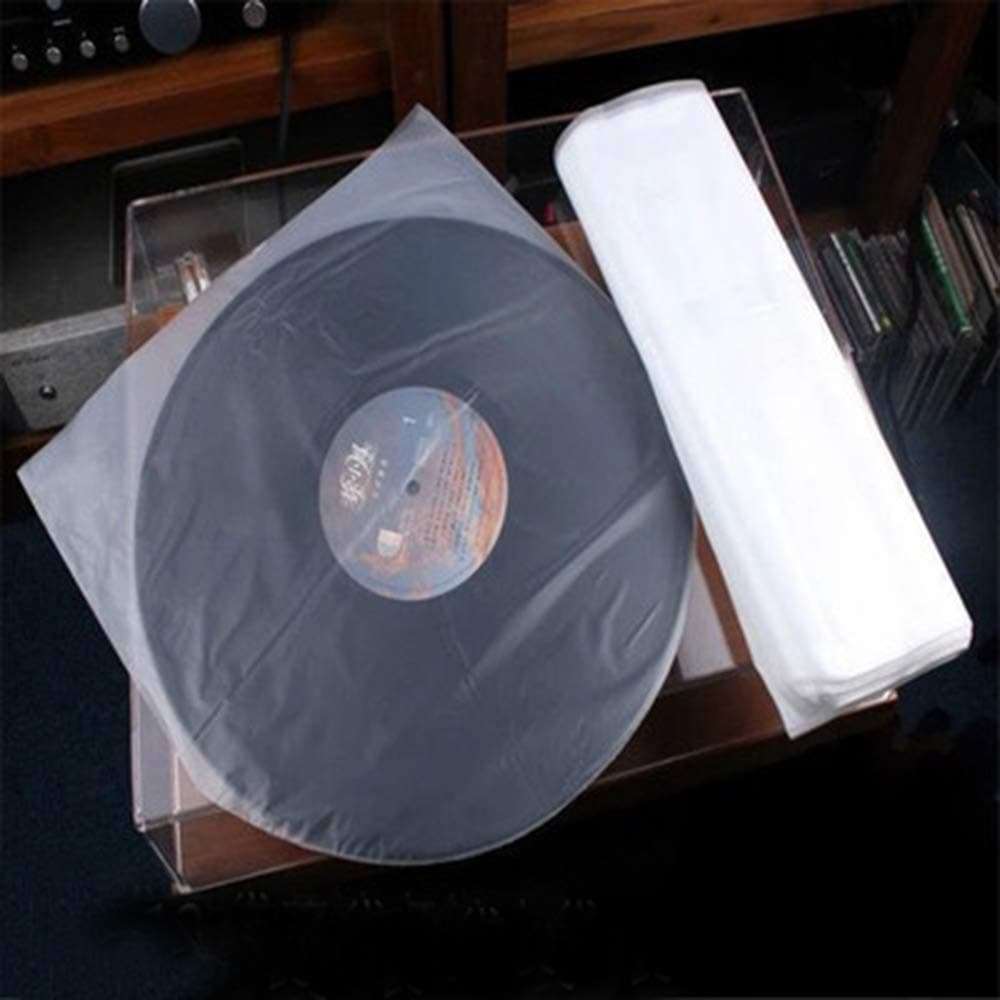Richohome 50 Pack LP Vinyl Record Inner Sleeves, 12" Vinyl Record Sleeves Provide Your LP Collection with The Proper Protection with 0.12mm Thick Anti-Static Material 2