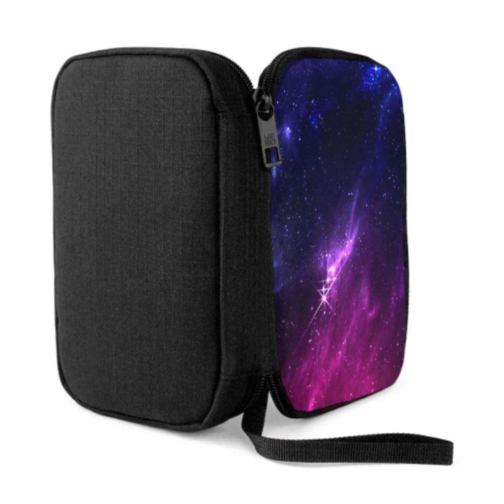 Electronics Accessories Organizer Bag Deep Space Vector Illustration Cosmic Nebula Electronics Organizer Electronic Pocket Organizer Storage Bag of Cases for Cable, Charger, Phone, USB, Sd Card 3