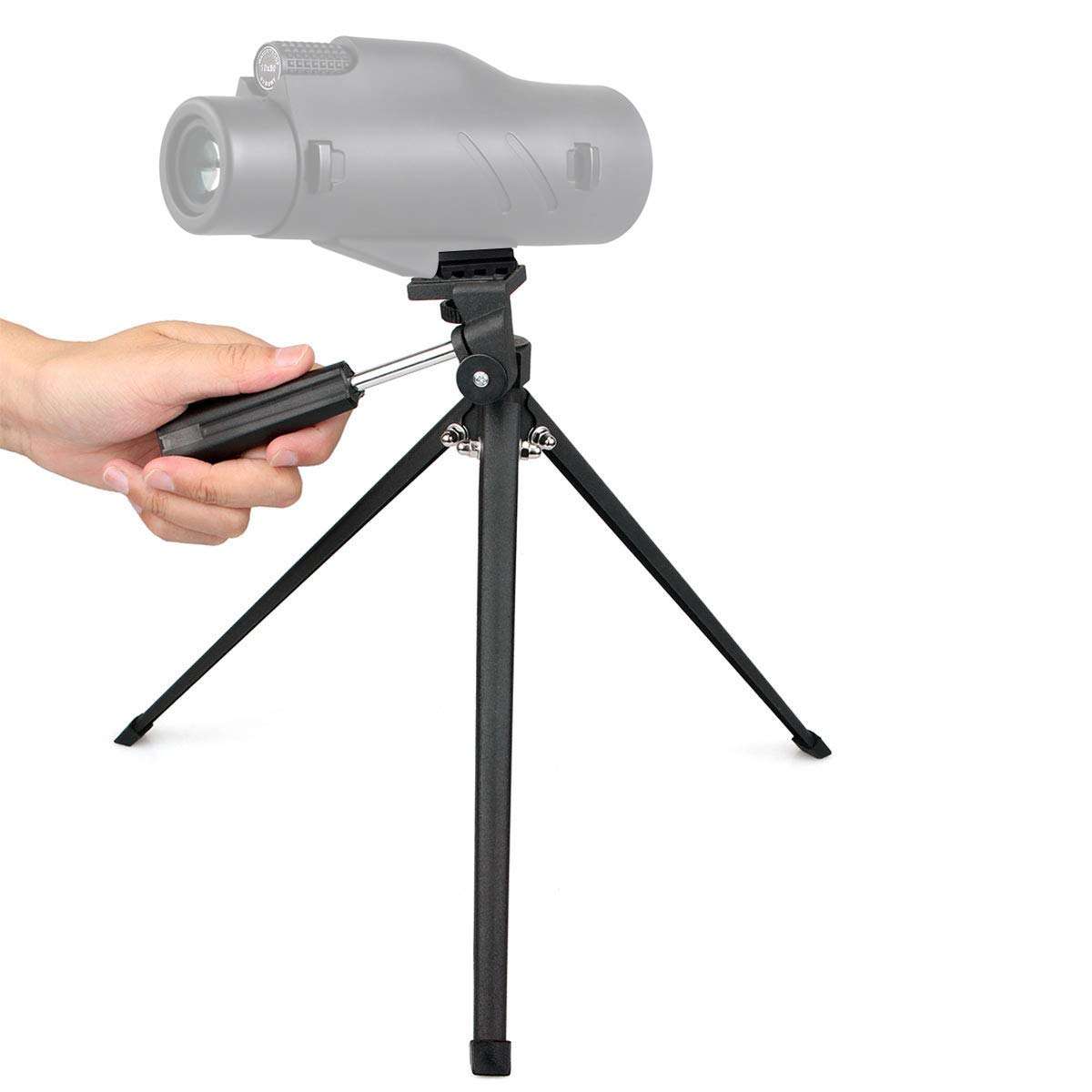 SVBONY Tabletop Tripod Portable Compact Spotting Scope Tripod Folded Telescope Accessory for Spotting Scopes DSLR Camera Monocular Binocular Medium-Sized Telescopes 3