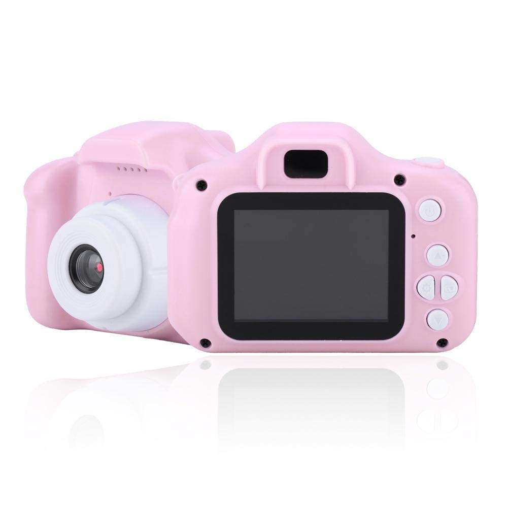 sjlerst Rechargeable Toy Camera Kid Camcorder, Kid Action Camera Toddler Video Recorder 1080P Kid Camera, for Girls Birthday for Birthday Christmas New Year Gift(Pink) 1
