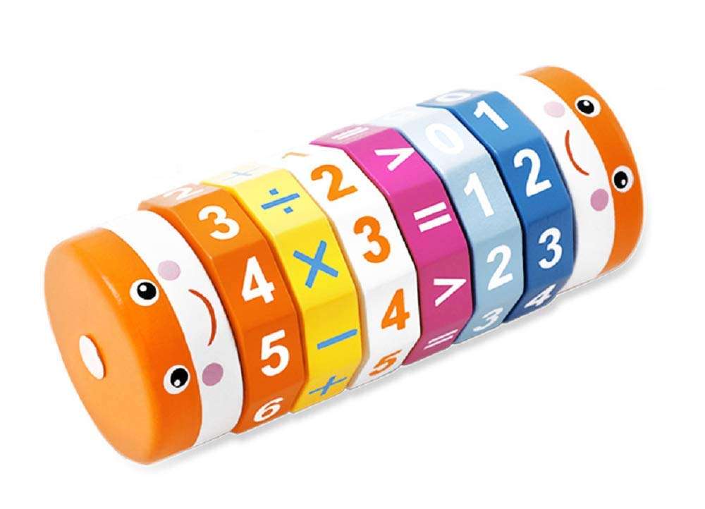 Elloapic Colorful Maths Numbers Counting Color Early Education Magic Cube Twist Learning Toy TNWX-7048 1