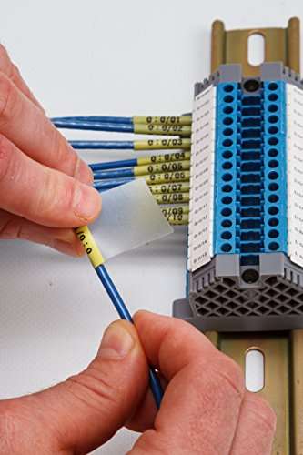 Brady Authentic (M21-1500-427) Self-Laminating Wire Wrap for Control and Electrical Panels, Datacom Cables, Black on White- For M210, M210-LAB, M211, BMP21-PLUS and BMP21-LAB Printers, 1.5" W 14' L 5