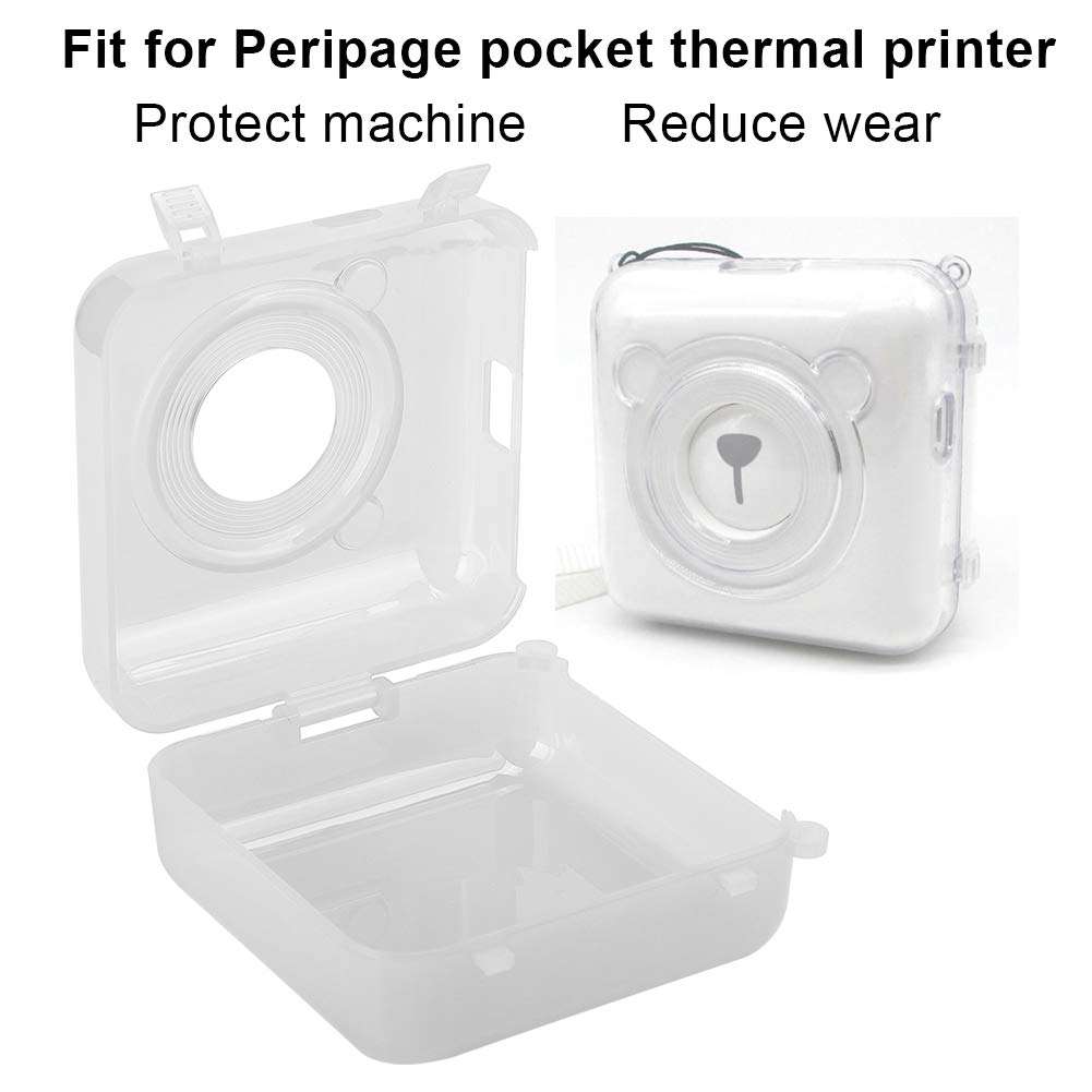 Dpofirs Pocket Printer Case,Protective Shell PC for Peripage/Bluetooth Phone Pocket Thermal Sticky Note Barcode Printer,Protective Shell for Bluetooth Pocket Printer(#1) 3