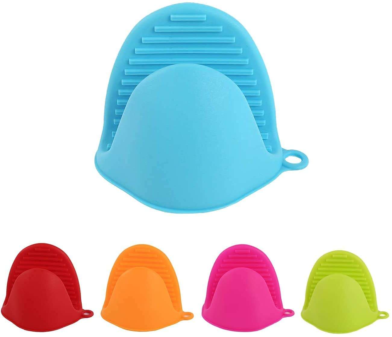 FIZLOZ Silicone Pinch Grip Mitten Oven Mitt Gripper Grip Kitchen Potholder Utensil Tool, multicolur -1 / Pair 1