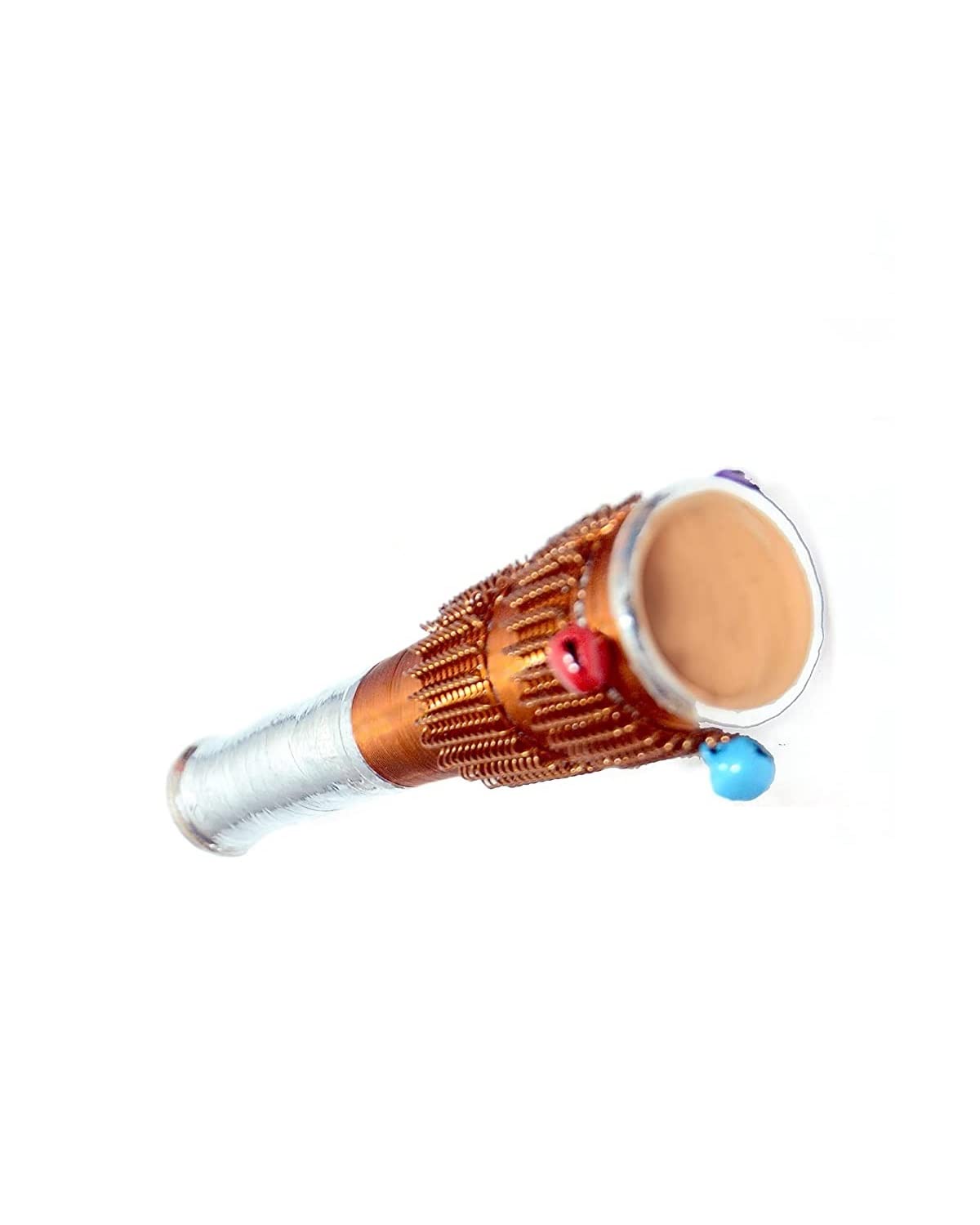 The Good Luck Clay Chillum/Shiva Chillum/Clay Chillam Pipe/Smoke Pipe/Indian Smoking Lover Pipe (Multi Color, 8.5 cm, Pack of 1) 1