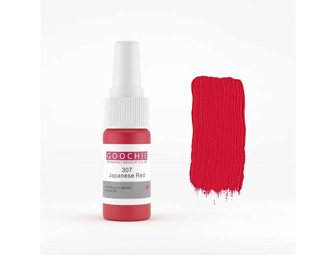 Goochie Japanese Red EU Standard Micro Pigment Cosmetic Tattoo Ink | Permanent Makeup Lip Color Pigment Micropigmentation 15ml - 307 1