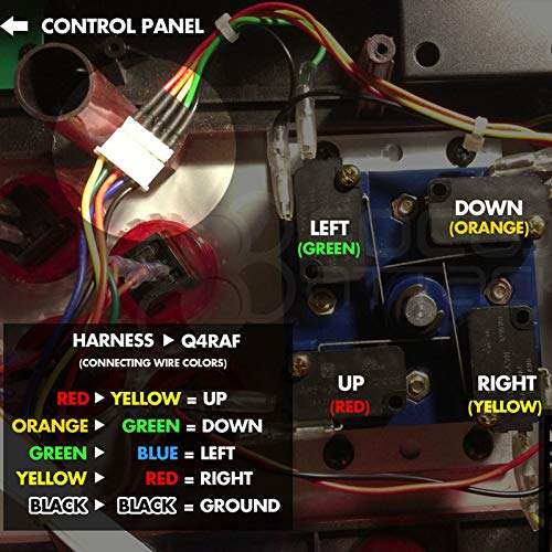2pcs Arcade Harness 4.8mm (.187") Microswitch Terminals 2 Pin 8-Pin to 5-pin Conversion Harness Wires for Jamma MAME Bartop Cabinet Machines 5