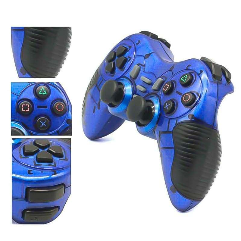 TCOS TECH 6 in 1 2.4G Wireless Game Controller Gamepad Gaming Joystick with Vibration for PC Windows Laptop Gaming Consoles PS1, PS2, PS3, Xbox 360, TV Box 3