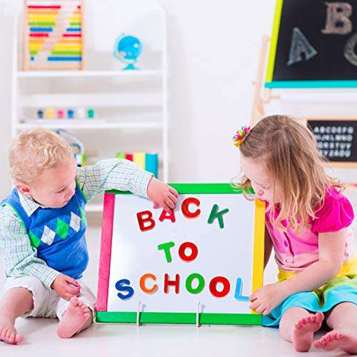 137 Pieces Magnetic Letters Numbers Alphabet Fridge Magnets and Shapes for Toddlers Phonics Letter Refrigerator Magnets for Ages Over 3 Early Educating Learning 6