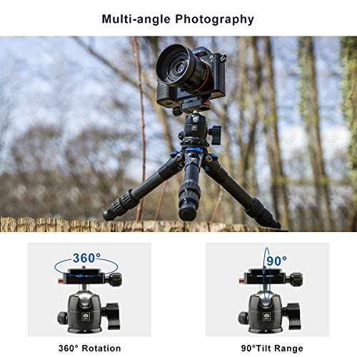 SIRUI Camera Tripod Ball Head, 10KG/22.05lbs Loading Capacity, 360°Panning Base, Aluminum Build Quality, Safety Lock, Universal Mounting Plate for Easy Attachment (B-00K Ball Head) (B-00K) 4