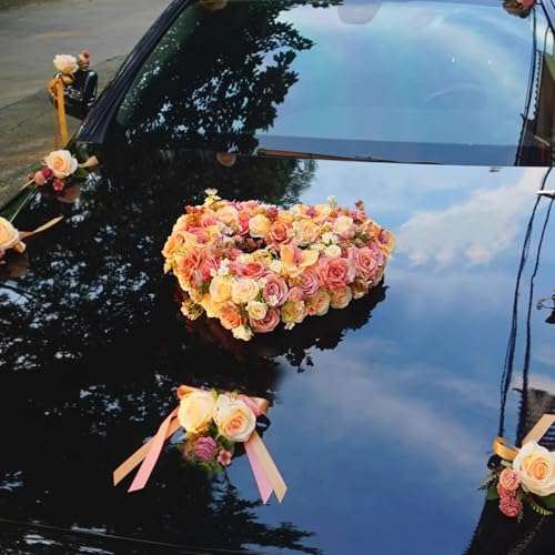 GANAZONO Floral Foam Blocks 2pcs Heart Flower Arrangement Base - Dry & Wet Polystyrene Blocks for DIY Flower Arranging 6