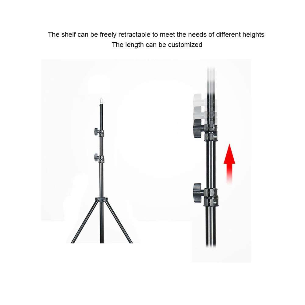 ZZZL Live Lighting Fill Light, with Adjustable Tripod and Phone Holder Used for Live Broadcast Photography and Makeup 18'' Ring Lighting 5