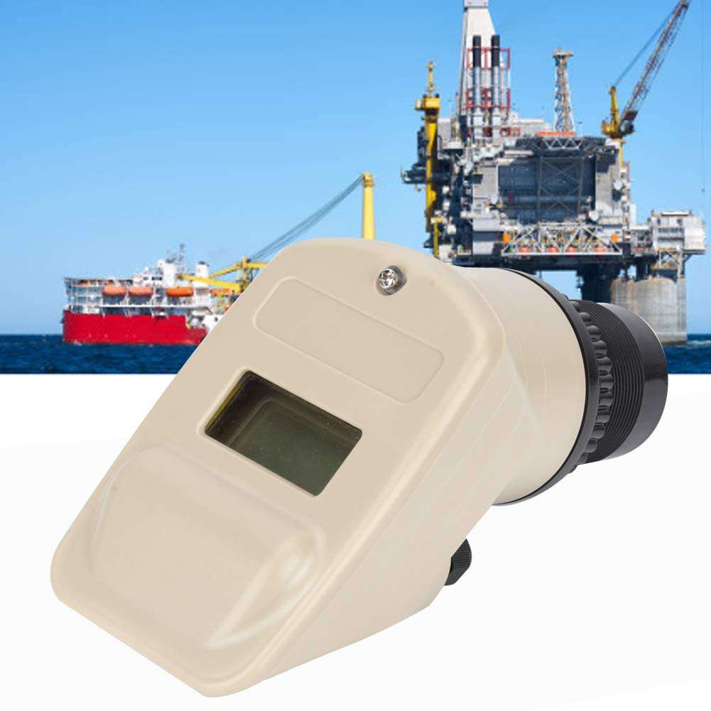 Ultrasonic Level Meter,TL-CMP-70FT DC24V Ultrasonic Water Gauge Tank Level Gauge Digital Display Transmitter Water Meter Sensor 0-5 meters / 0-10 meters / 0-15 meters(0-5 Meters) 2