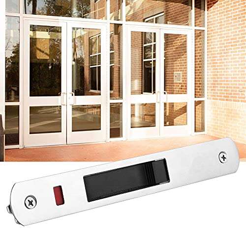 Sliding Door Lock, Household Stainless Steel Sliding Glass Door Window Single Lock Catch Hardware Fittings 4