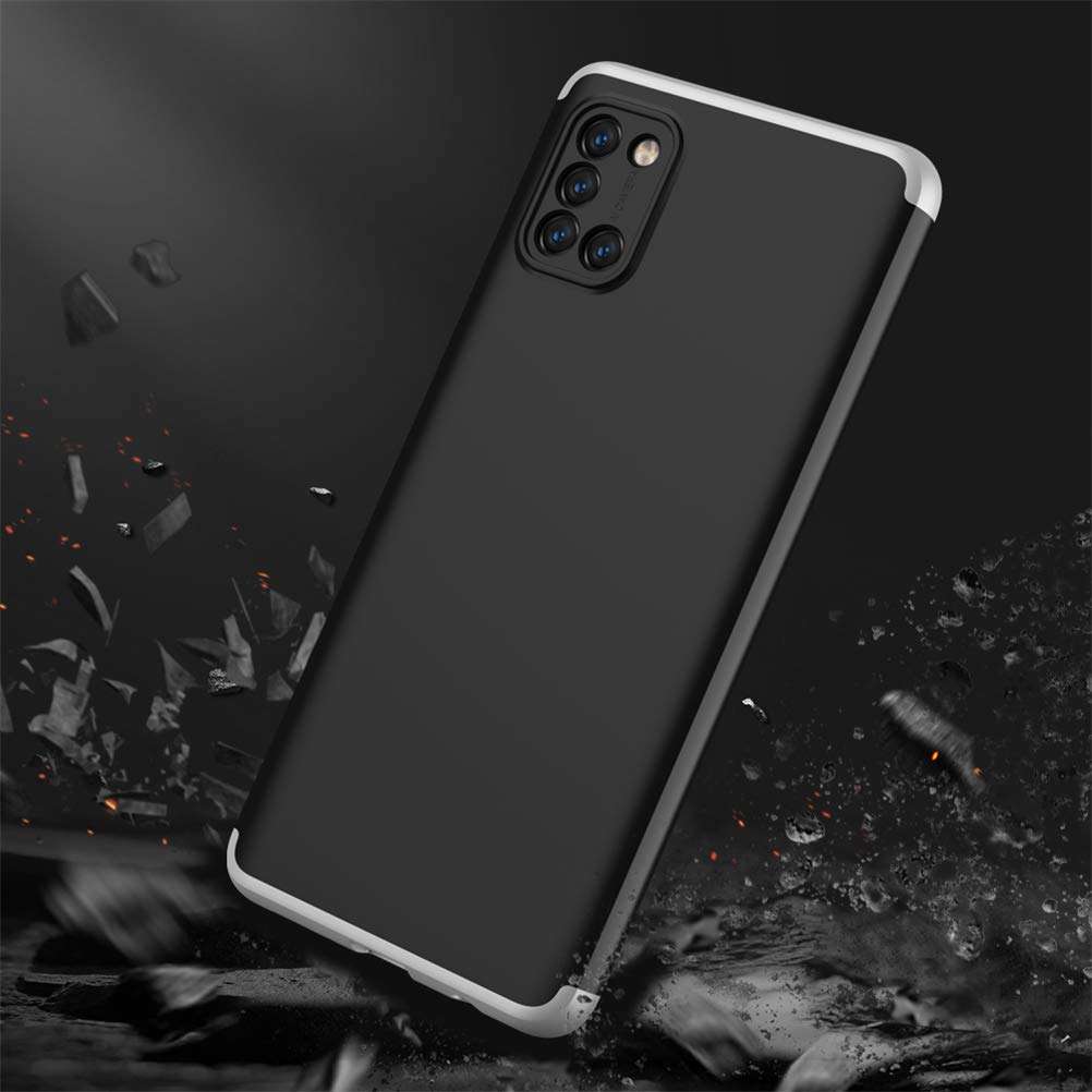 Compatible with Samsung Galaxy A31 Case,3 in 1 Slim Fit Electroplated Shockproof Phone Case Ultra Thin Hard PC Case Coated Non Slip Matte Surface Case Cover for Samsung A31 5