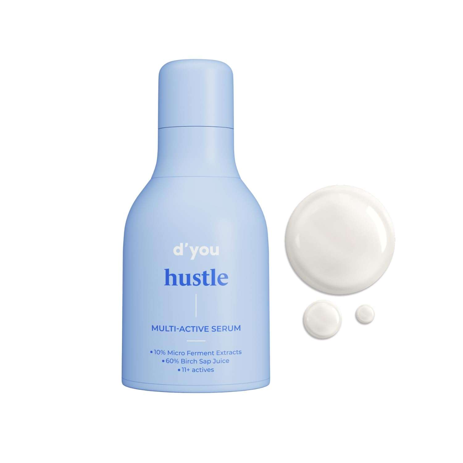 d'you Hustle Multiactive Vitamin C Face Serum with Niacinamide & Hyaluronic Acid | Serum for Men & Women | 30ml