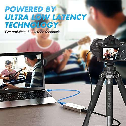 USB Capture HDMI Video Card, Broadcast Live Stream and Record, HDMI to USB Dongle Full HD 1080P Live Streaming Video Game Grabber Converter 3