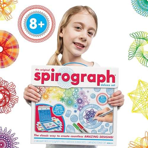 Spirograph — Deluxe Set — Spiral Art Drawing Kit — The Classic Way to Make Countless Amazing Designs — For Kids Ages 8+ 5